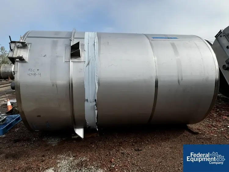 Used ICCNW 4100 Gal ICCNW Mix Tank, 304 S/S, 3 HP Stainless Steel Tanks Ohio US | Federal Equipment Company #127612