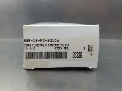 MAC 55B-12-PI-501CA Solenoid Valve, 2-Pos, 150PSI, 24V DC Coil. 6A-11