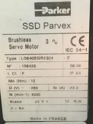 USED PARKER LD640EGR2304