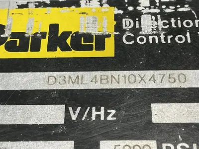 Used PARKER D3ML4BN10X4750 Valves/Fittings Michigan US | Ideal Machinery #1250214