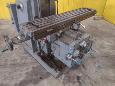 #205 K&T MILWAUKEE KEARNEY AND TRECKER MODEL #205 S-12 HORIZONTAL MILL WITH TOOLMAKERS VERTICAL HEAD: STOCK #22495
