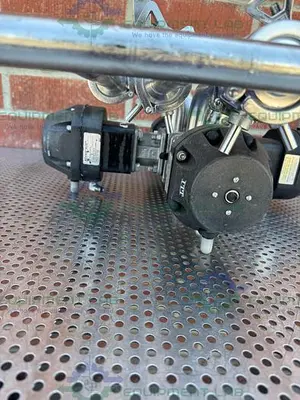 USED 4 ITT PURE FLO ADVANTAGE STAINLESS STEEL DIAPHRAGM VALVE W/ 1" SANITARY FITTING