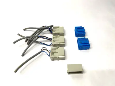USED HARTING HOOD CONNECTOR ASSEMBLY W/ 3X 09140123001 & 2X 09140024501