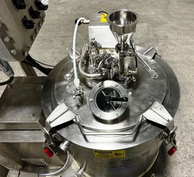 Rousselet Robatel RC-40 VXKSAR gas-tight perforate basket centrifuge, Hastelloy C-22.