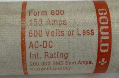 NEW SHAWMUT GOULD A6Y150 4 FUSES 150AMPS 600V