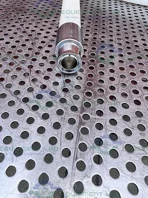 USED SAINT GOBAIN SBP 0750 PURE FIT 96" HOSE W/ 3/4" TO 1 1/2" SANITARY FITTING 90PSI