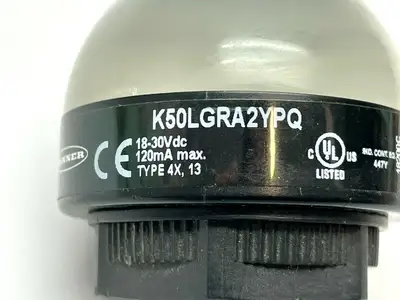 K50LGRA2YPQ | Banner  EZ-LIGHT 3-Color Audible Indicator 78516 - Used