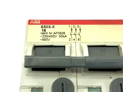 S503-X16 | ABB  Circuit Breaker 3-Pole AF3506 - Used