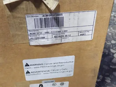 Used ACME ELECTRIC GP121000S Transformers Ohio US | HGR 24 #1134207