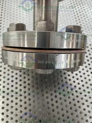 USED ENLIN A/SA182 STAINLESS STEEL F316L/316 6" FLANGE TO 1" SANITARY FITTING ADAPTER