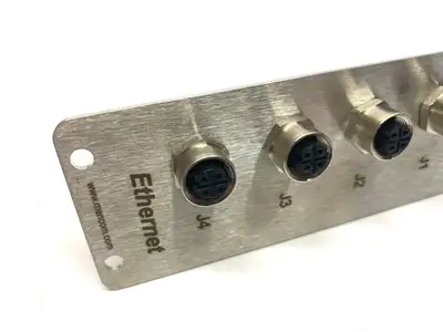 D24-4MDE45-FR-RJ45 | Memcom  Ethernet Receptacle 4 Pole M12 D-Coded Female - New Other
