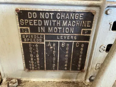 12" LANDIS Pipe Threading Machine