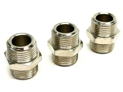 09010017 | Legris  3/8in BSPP Male Straight Adaptor 3/8 BSPP x 3/8 BSPP LOT OF 3 - New