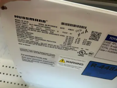 7-0057 Run of 2021 Hussmann Hybrid Freezer and or Cooler Doors