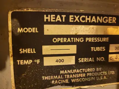 USED THERMAL TRANSFER PRODUCTS AOVH-40