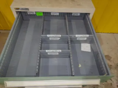 7 DRAWER VIDMAR INDUSTRIAL STORAGE CABINET 30" X 27.5" X 59": STOCK  #21502 (24 AVAILABLE)