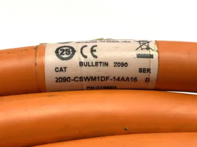 USED ALLEN-BRADLEY SER. B KINETIX SERVO MOTOR CABLE 15M
