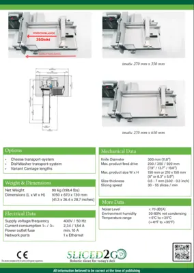 S.A.M. X3i FBW Fully Automatic Slicing Machine and Stacker with Conveyor Belt, i-Matic Product Holder and Scale