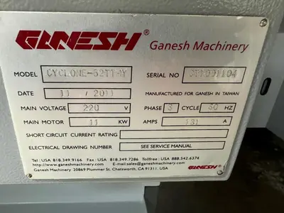 2011 GANESH CYCLONE-52TTMY 5-Axis or More CNC Lathes | Bud's Equipment Sales (4)