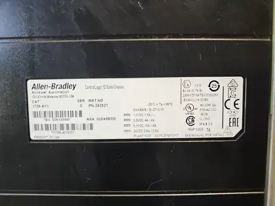 Used Allen-Bradley 1756-A13 Ser C ControlLogix 13-Slot PLC Chassis, PN:24054 PLC Chassis South Carolina US | Palmetto Automation #1512101