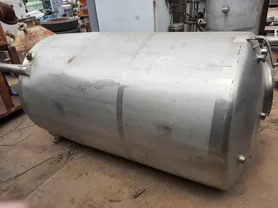 Tank, 528 Gallon, 316L Stainless Steel, 47" X 68", DB/DT, #S741015