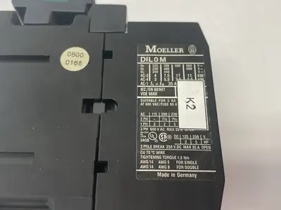 Used Klockner Moeller Power Contactor 35A 3-Phase w/ RC B DIL 48 Motor Control Parts Michigan US | Maverick Industrial Sales #1391702