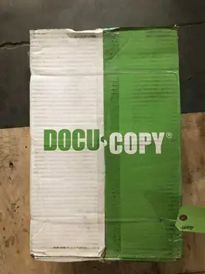 DOCUCOPY 8.5″ X 11″ White Index Card Stock ; Punch Out Letter -NIB of 1000