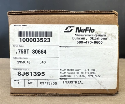 NEW NuFlo 100003523