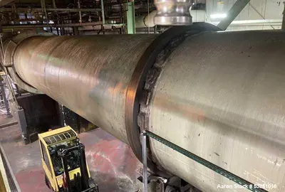 Used FMC 8' x 60' Sanitary Stainless Steel Rotary Dryer – Steam Heated with IEP Explosion Protection System