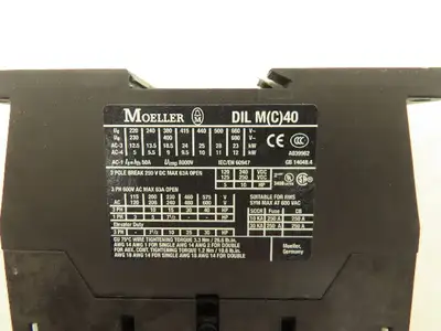 Siemens DIL MC40 Contactor 40Hp 600v 3Ph Lot of 3