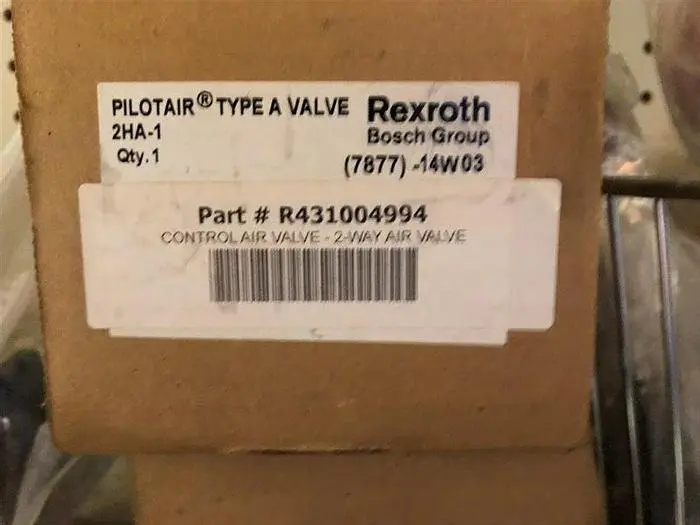 New | in-Stock REXROTH CONTROL AIR VALVE TYPE 2HA-1- R431004994 Solenoid Valves Pennsylvania US | East West Machinery & Drilling #1416575