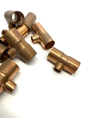 1" x 1" x 1/2" | Tee C x C x C Copper LOT OF 15 -  New Other