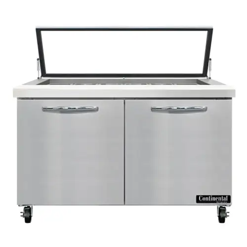Continental SW48N18M-HGL 48" Sandwich/salad Prep Table W/ Refrigerated Base, 115v