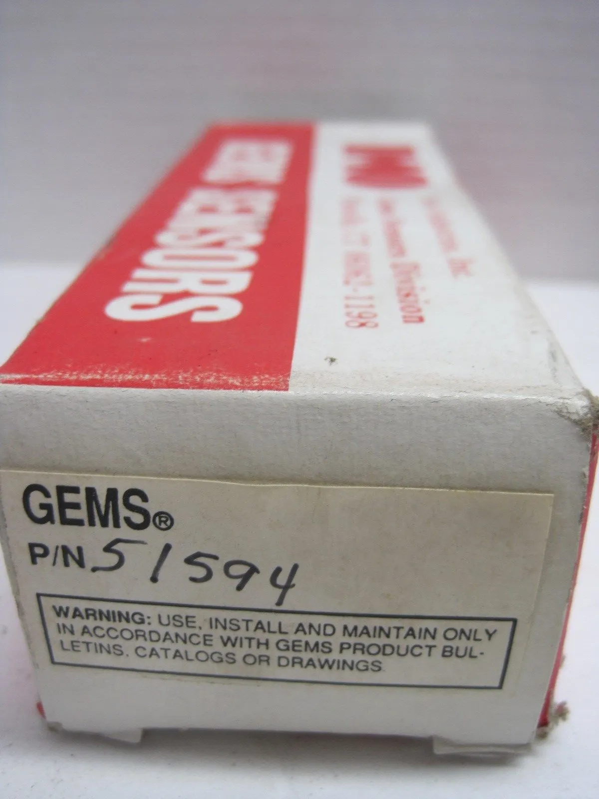 NEW GEMS 51594 FLOW SWITCH