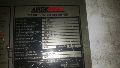 Airtek SC400 Air Dryer