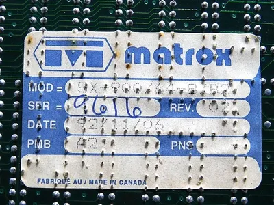 USED MATROX SX-900/64-8/B2