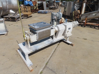 used 5 gallon Double Arm Sigma Blade Mixer, stainless steel, jacketed, 5 hp.