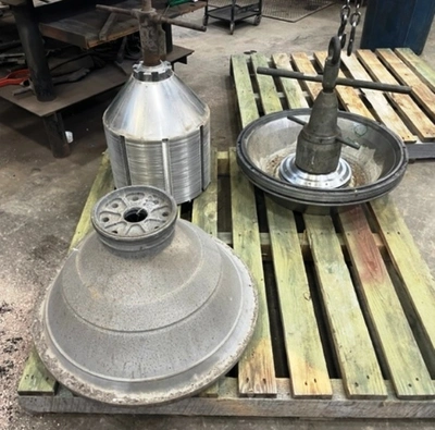 Westfalia SA 80-06-177 clarifier parts, 316SS.