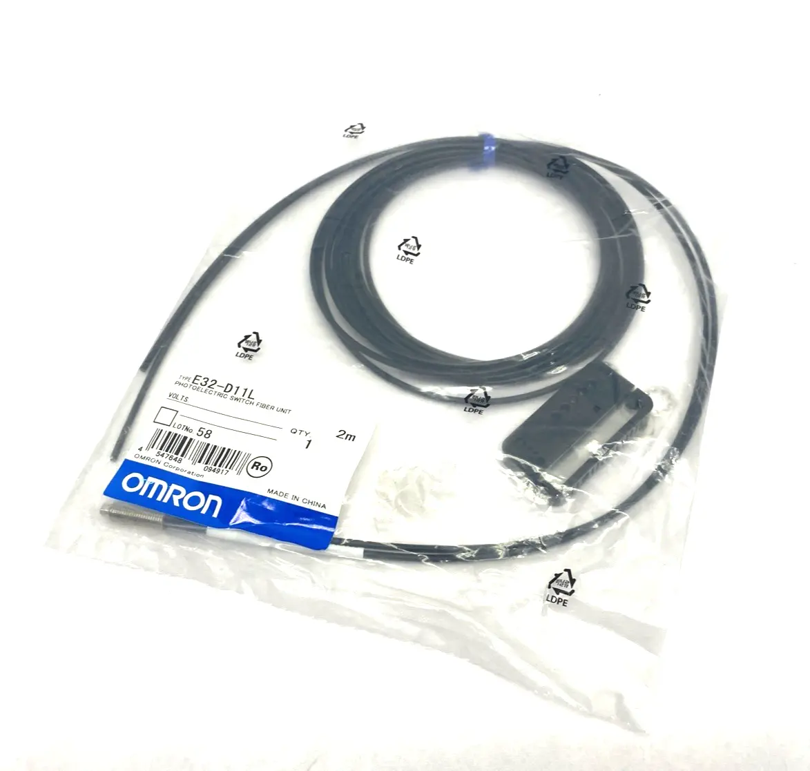 New | in-Stock Omron Fiber Optic Diffuse-Reflective Sensor Unit 2m Cable Photoelectric Sensors Michigan US | Maverick Industrial Sales #1391119