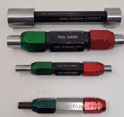 USED FEG GAGE GO/NO GO PLUG GAUGE