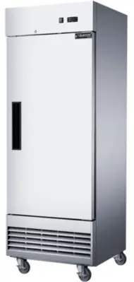 New | in-Stock Dukers New Dukers D28ER Compact Single Door Commercial Refrigerator in Stainless Steel Refrigerators Illinois US | Falcon Restaurant Supply #1375148