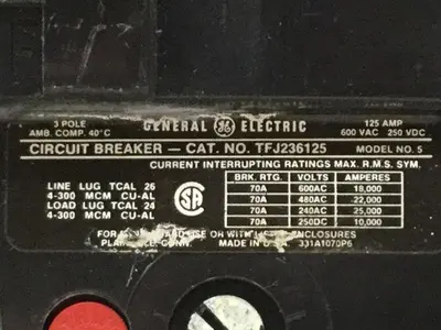 USED GENERAL ELECTRIC / GE TFJ236125
