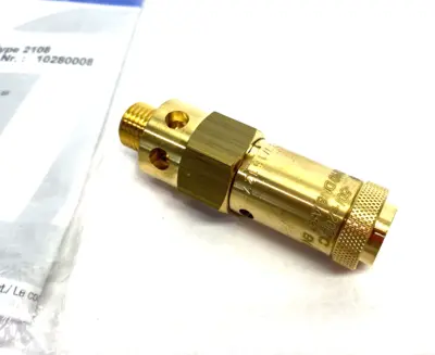 New | in-Stock Lorch Safety Valve Type 2108 21180621-0.8BAR, L-SVL-gepr.-1/4-0,8-MS Valves/Fittings Michigan US | Maverick Industrial Sales #1461074
