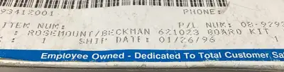 Rosemount Beckman 621023 Board Kit 3E-32