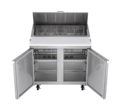 Magic Chef 7.6 CU. FT. COMMERCIAL SANDWICH/SALAD PREP TABLE FREEZERLESS REFRIGERATOR IN STAINLESS STEEL
