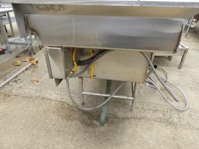 Used Duke Used 3 Compartment Stainless Steel Commercial Sink with Twist Drains and X-Stream Wash - SS18 Sinks Illinois US | Falcon Restaurant Supply #1376484