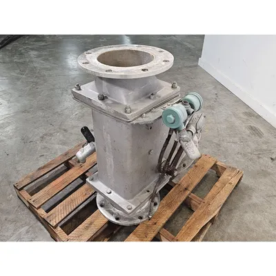 Used 8" Square Aluminum Body Diverter Valve