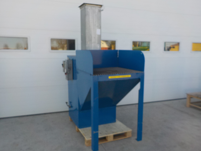 Industrial Down Draft Grate Table with Donaldson Torit Model 80 Cab Collection Unit, 230/490 Volts, ...