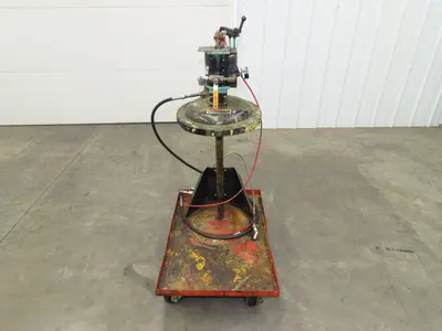 Lincoln V350120000 50:1 Pneumatic Grease Barrel Pump Portable 16Gal 120lb Lifter