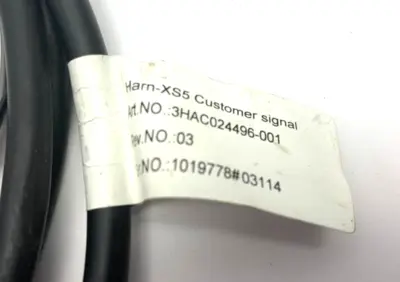 3HAC024496-001 | ABB  Harn-XS5 Customer Signal Wire Harness Terminal Block - New